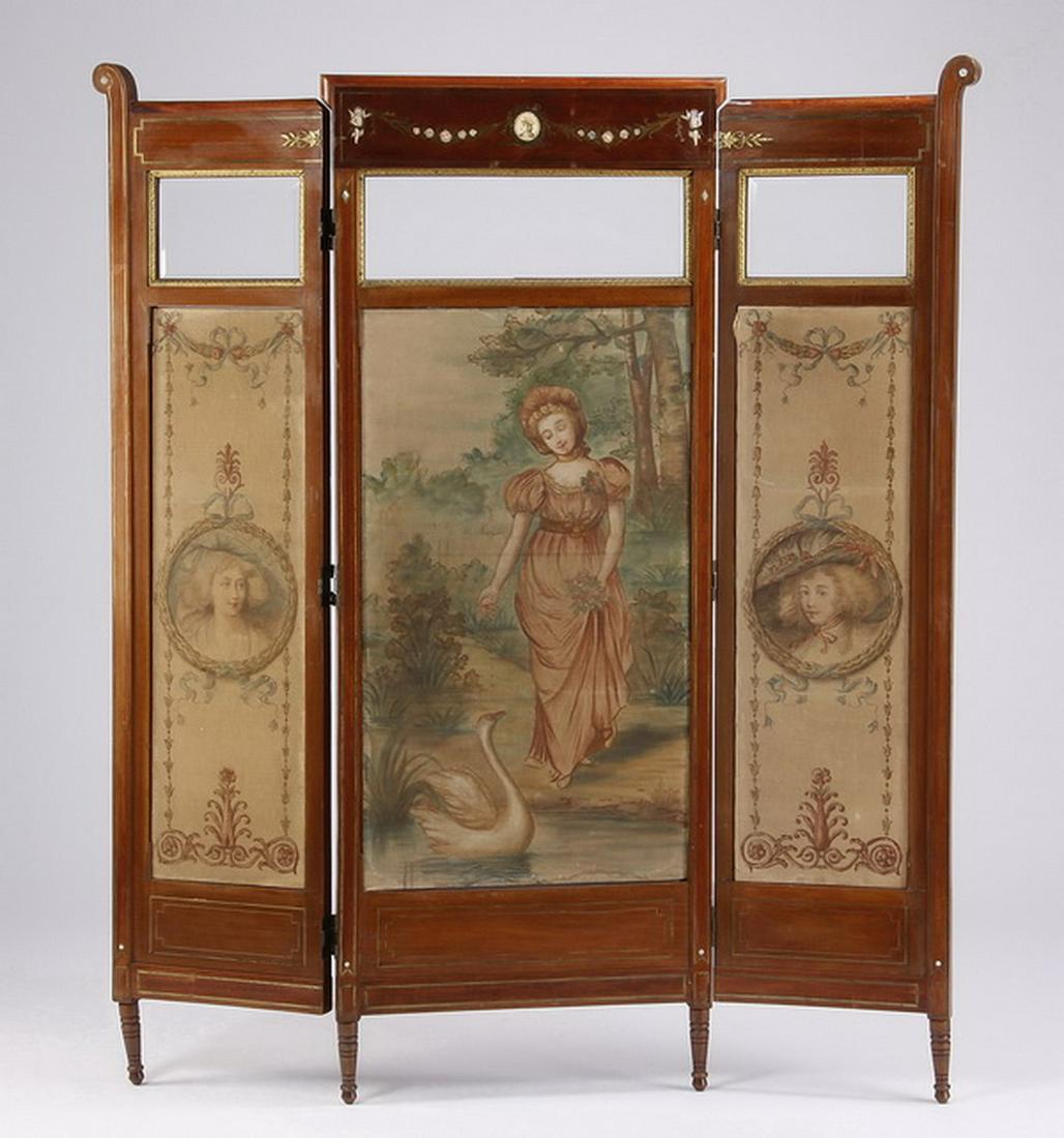 Italian handpainted double sided room divider (1 of 9)