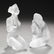 (2) Petite Lalique crystal goddess figures, marked