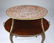Late 19th c. marble and mahogany two-tier table - 2