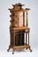 Late 19th c. Chinese Chippendale style walnut vitrine