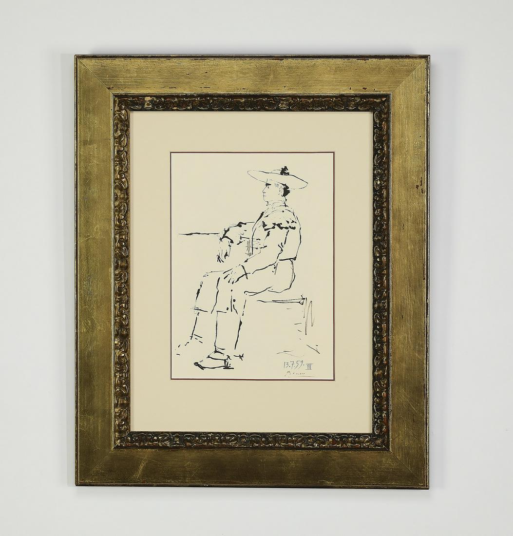Signed Pablo Picasso 'Toros y Toreros' lithograph (1 of 5)