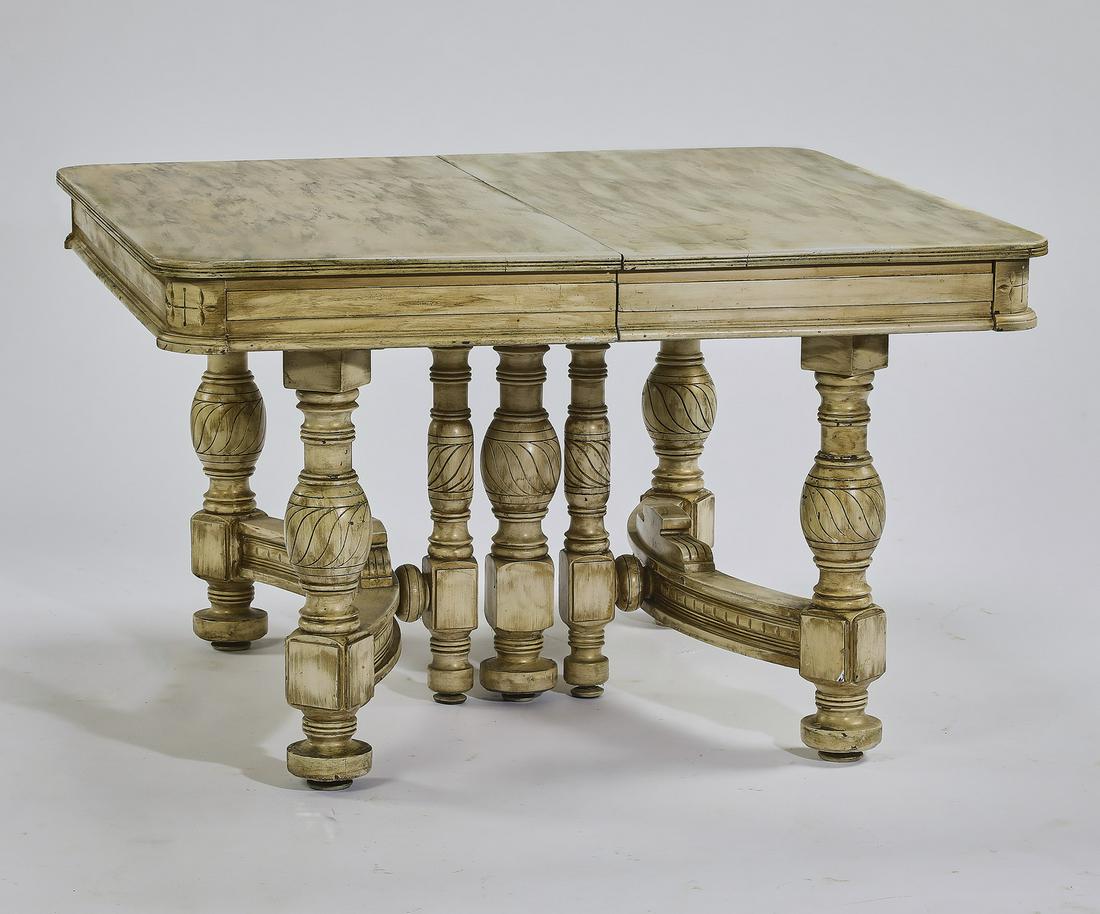 Early 20th c. French table with hidden leaves (1 of 3)