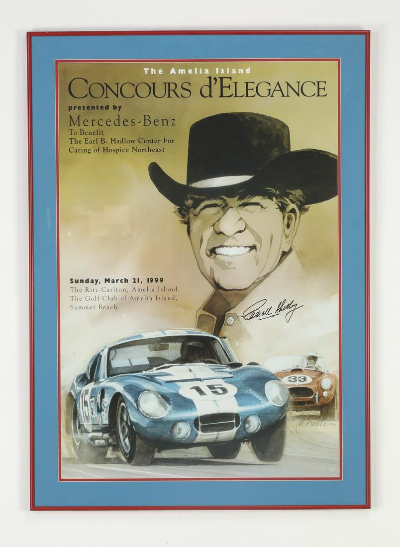 Signed Carroll Shelby poster for Concours d'Elegance (1 of 2)