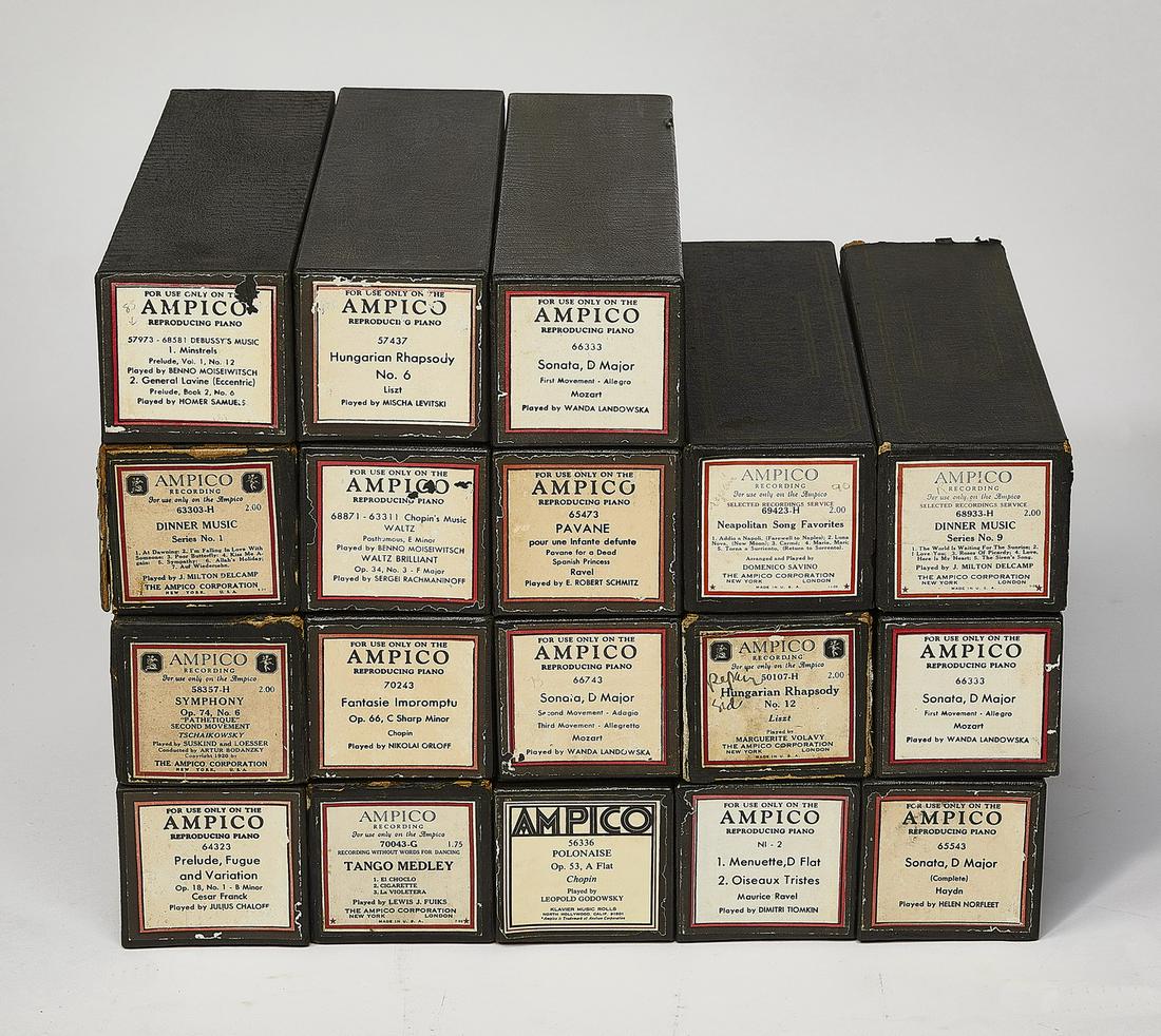 (18) Ampico classical music player piano rolls (1 of 1)