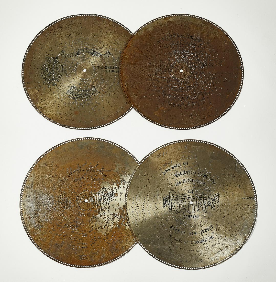 (4) Regina 27" music discs for an upright music box (1 of 1)
