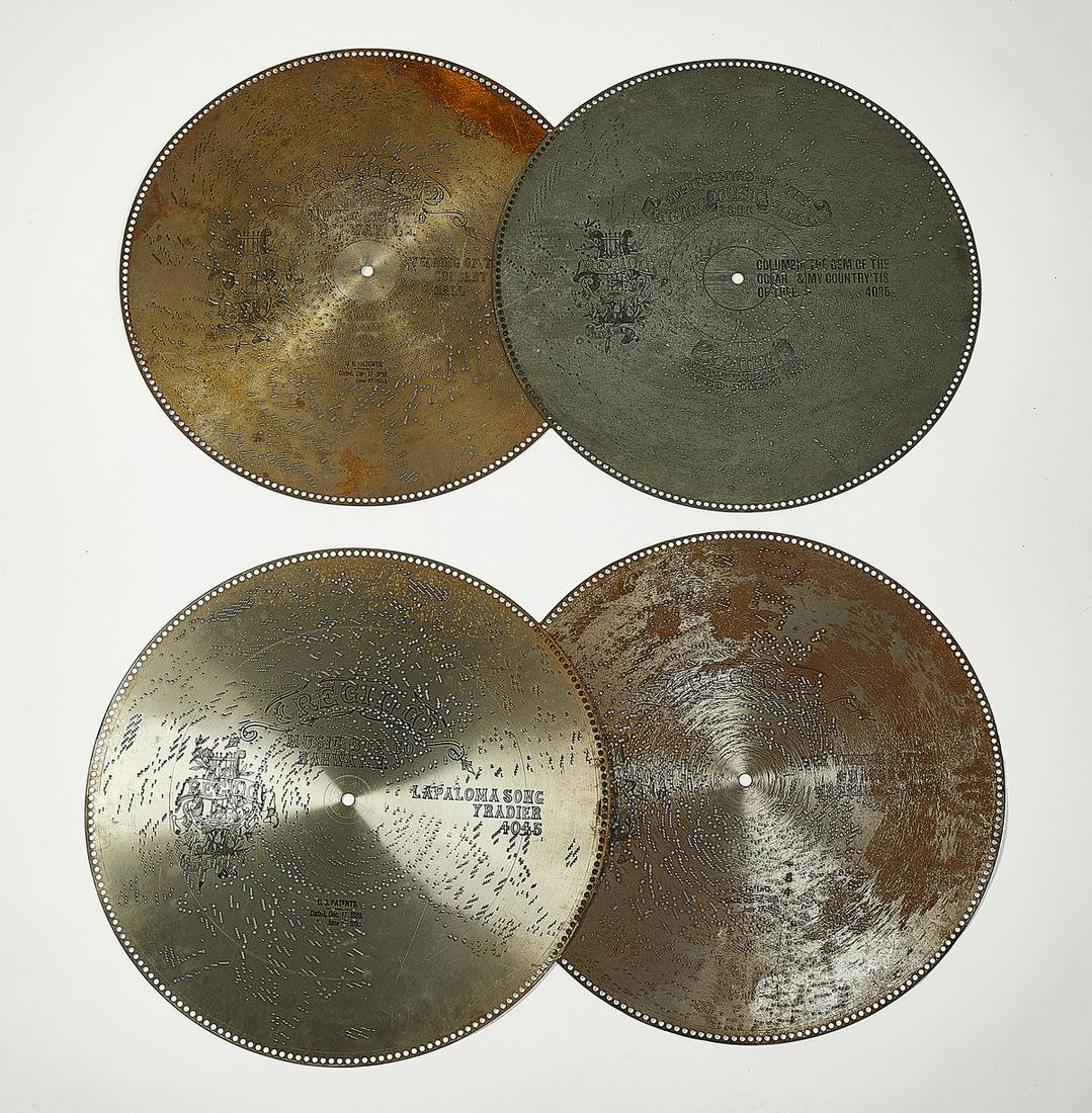 (4) Regina 27" discs for an upright music box (1 of 1)
