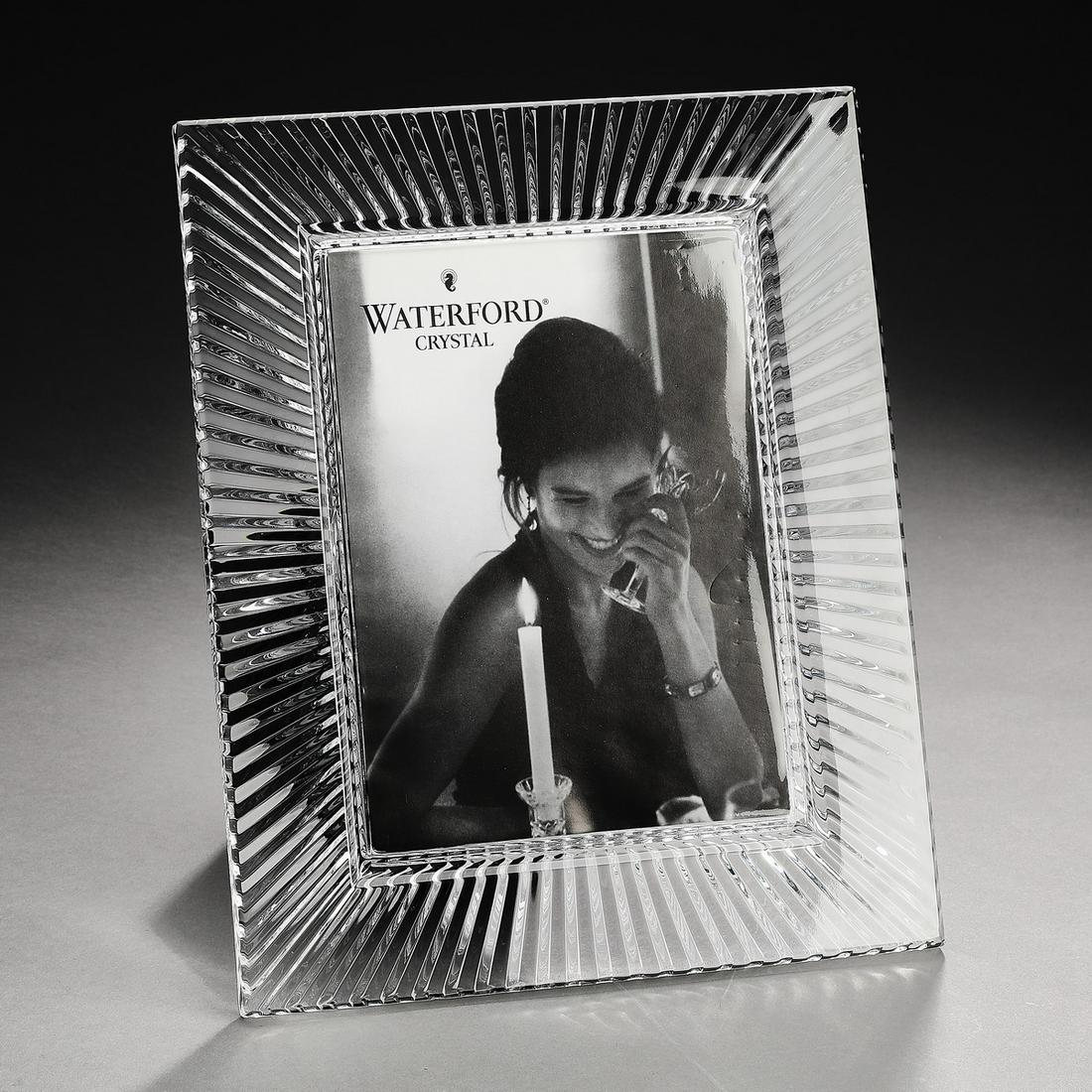 Waterford crystal 'Somerset' photo frame, marked (1 of 2)