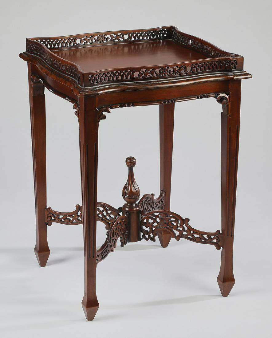 Chinese Chippendale style tea table (1 of 3)