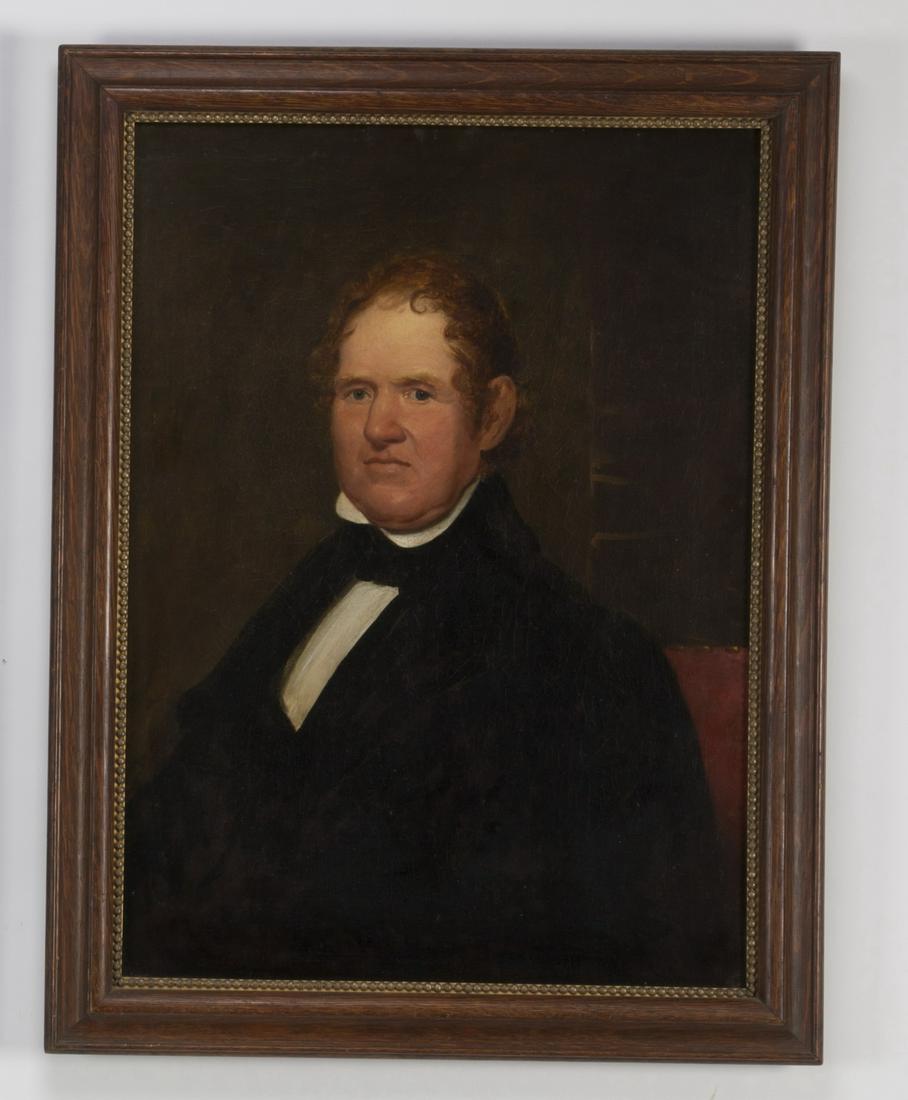 19th c. American O/c portrait of a gentleman (1 of 3)
