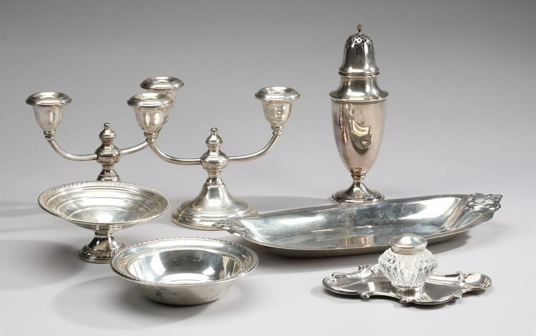 (7) Sterling table articles by various makers (1 of 5)