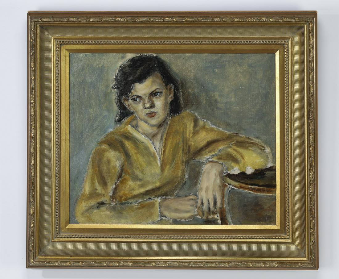 Anne Graile Helioff O/c portrait of a seated woman (1 of 3)