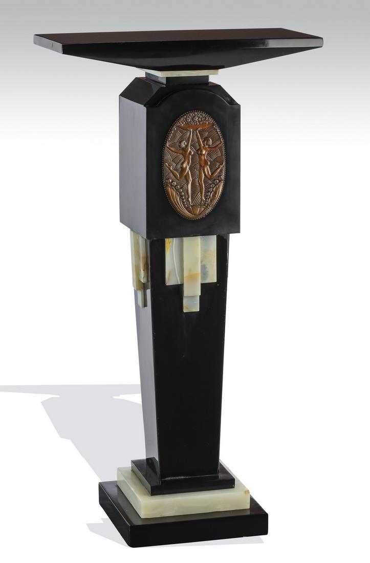 Art Deco pedestal after Demetre Chiparus, 42"h (1 of 3)