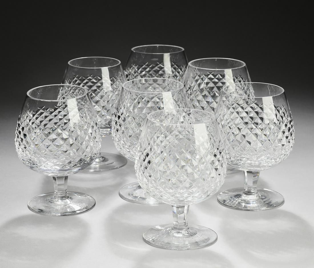 (7) Waterford crystal Alana brandy snifters (1 of 3)