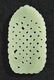 Chinese celadon jade endless knot pendant, 3.25"h - 2