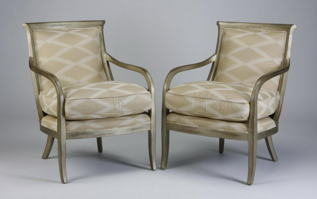 (2) Contemporary upholstered chairs (1 of 2)