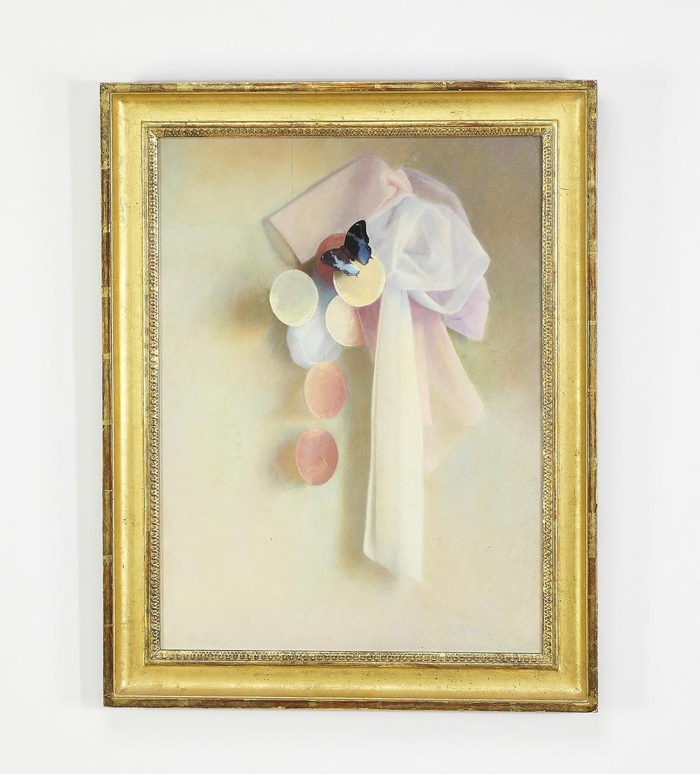 Signed Karen Weber O/c still life, 2009 (1 of 4)