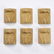 (6) Carved wood scrollwork appliques, 3.5"h