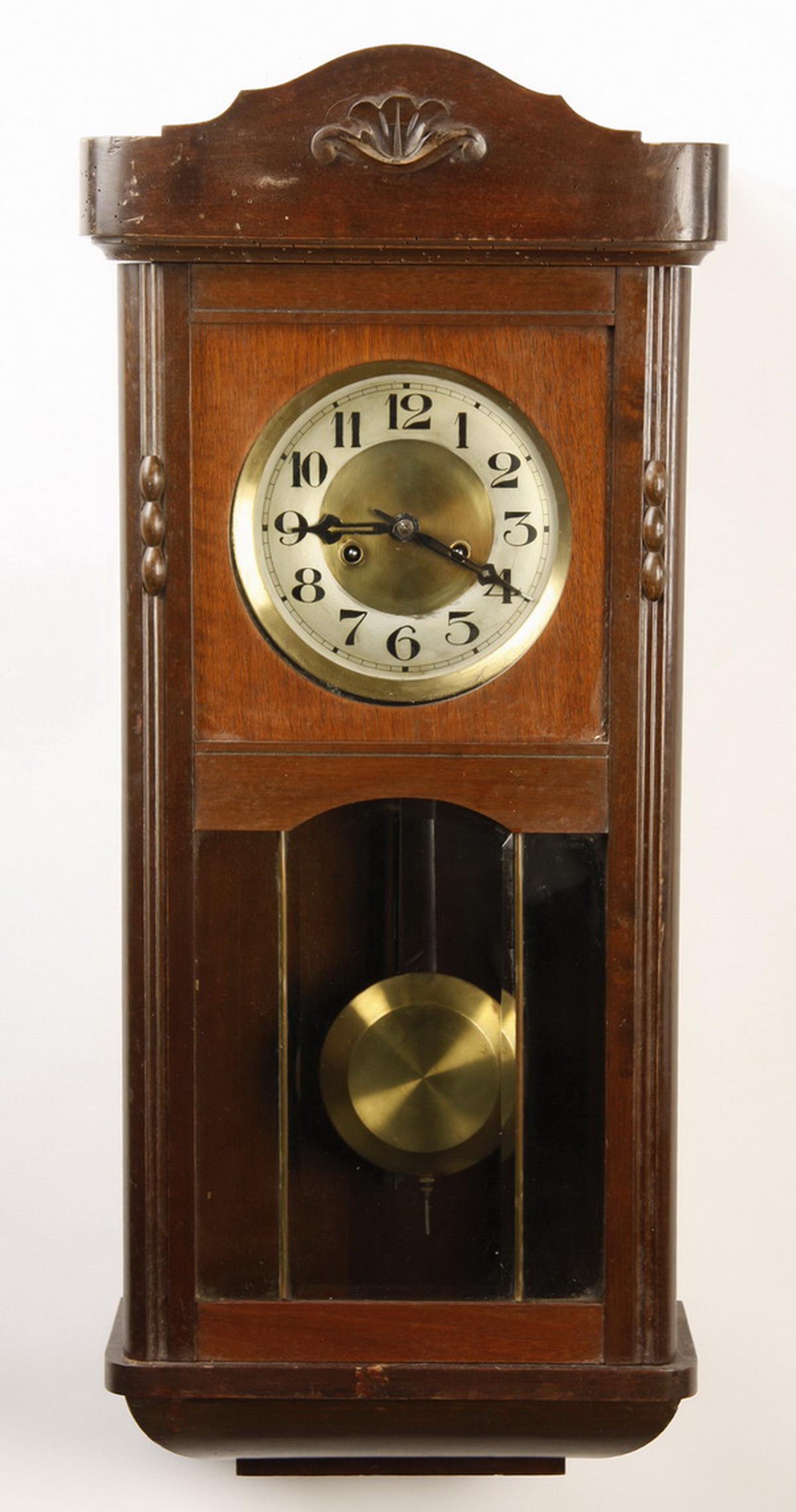 19th c. American regulator clock, 31"h (1 of 5)