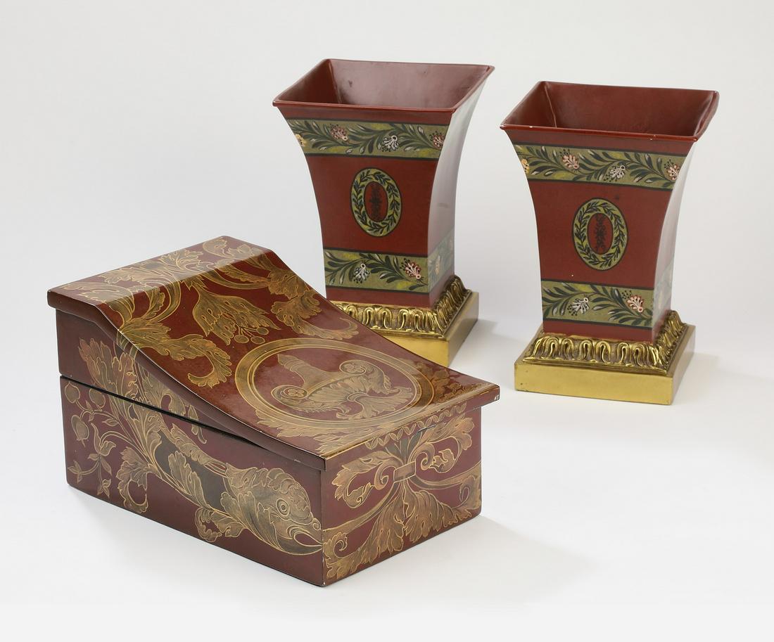 (3 pcs) Maitland Smith tabletop accessories (1 of 3)