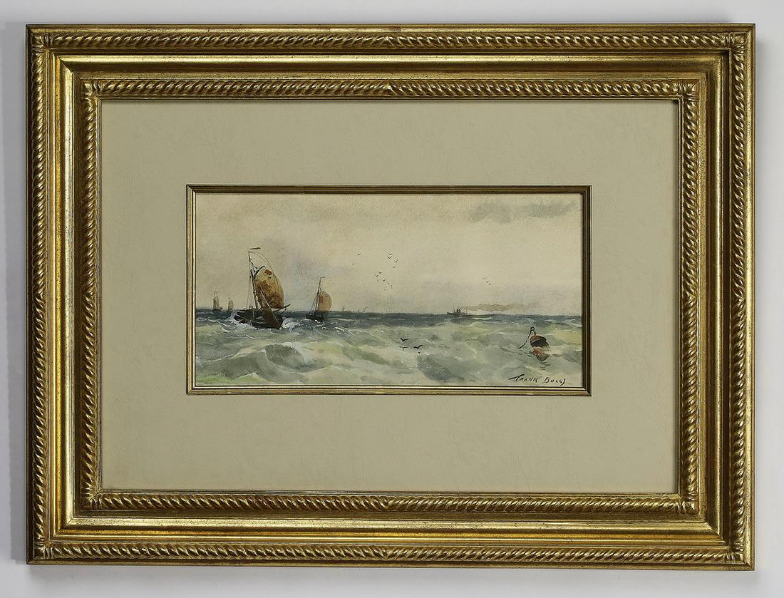 Frank Boggs signed W/c seascape (1 of 5)