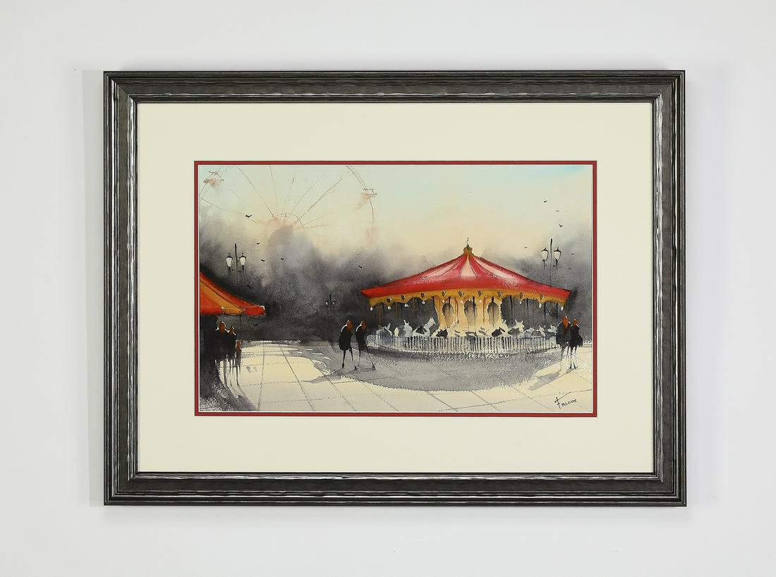 Signed Sean Friloux W/c 'New Orleans Merry Go Round' (1 of 5)