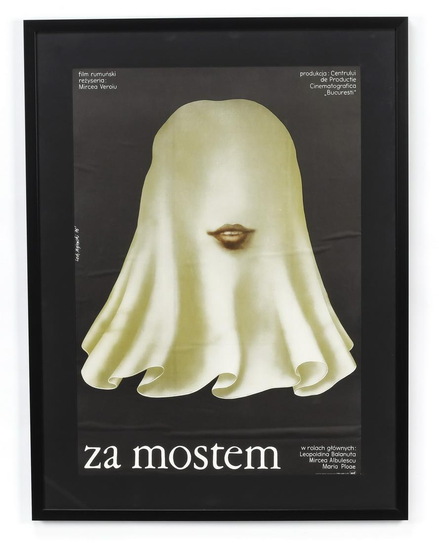 Framed movie poster for Romanian film 'Za Mostem' (1 of 1)
