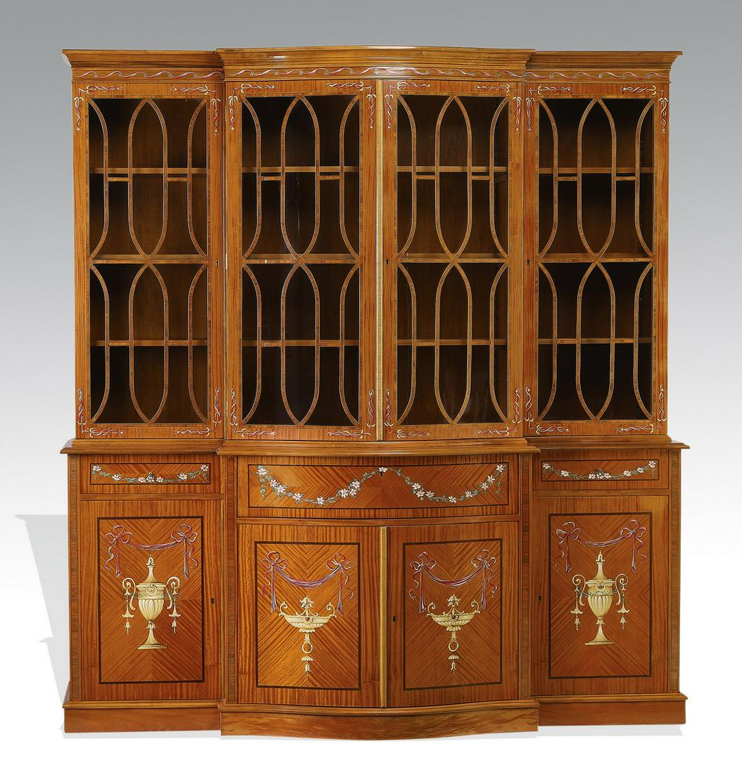 Adams style secretary bookcase (1 of 2)