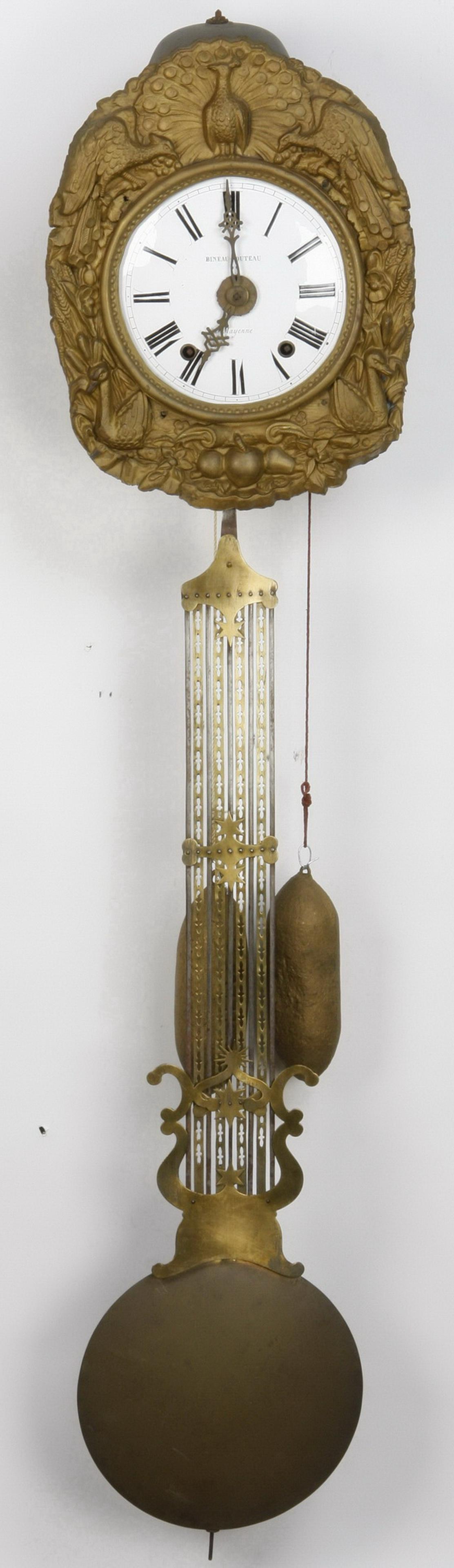 19th c. French Morbier Cartois wall clock (1 of 4)