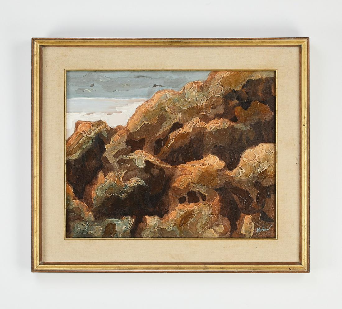 Dale Rayburn signed O/c seascape, ca 1967 (1 of 6)