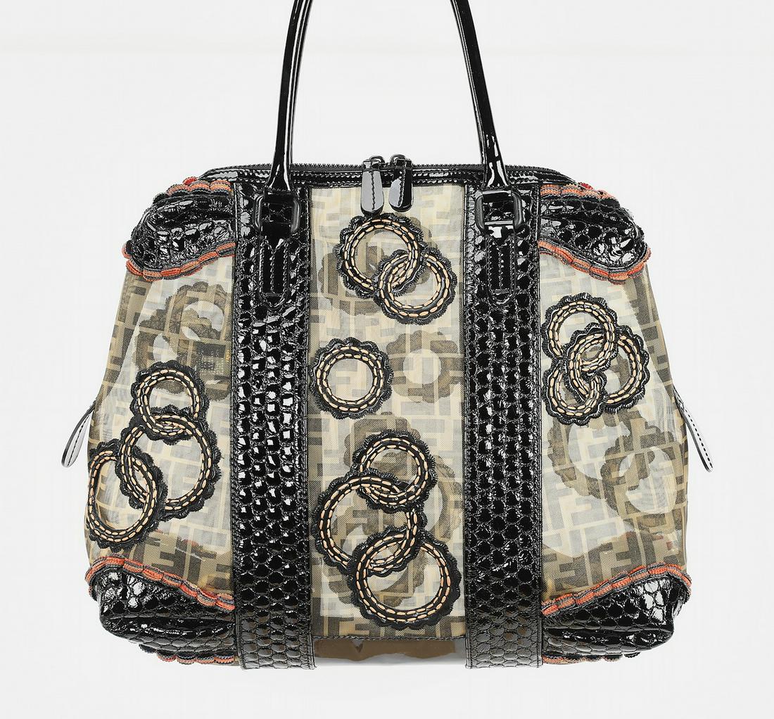 Authentic Limited Edition Fendi sheer zucca bag (1 of 6)