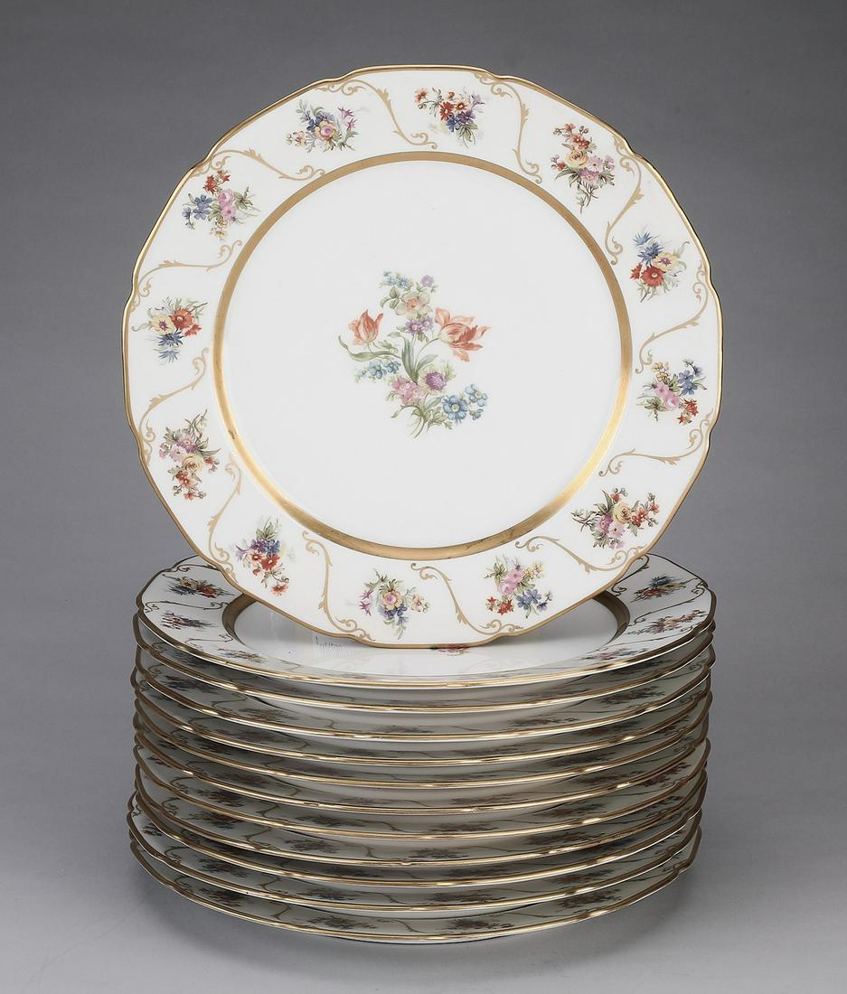 (12) Wm. Guerin & Co. Limoges Porcelain Chargers