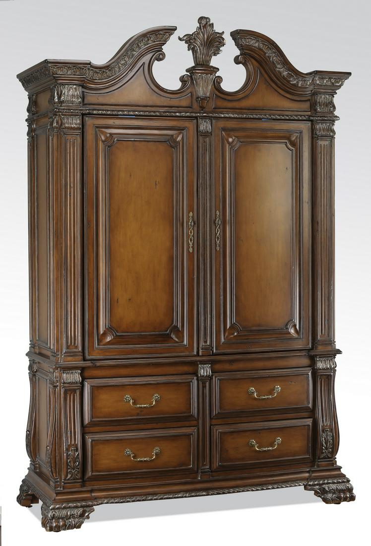 Marge Carson Regency style mahogany cabinet, 97"h (1 of 2)