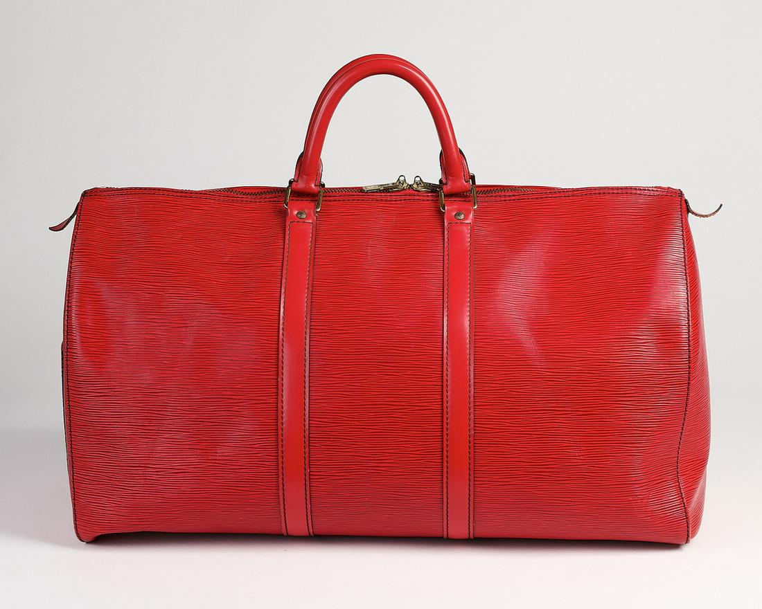 Louis Vuitton Red Epi Leather Keepall Bandouliere 50 (1 of 6)