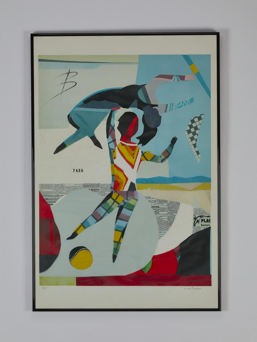 Signed Max Papart 'Trapeze' 1981 lithograph (1 of 4)