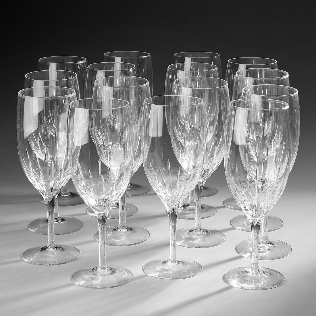 (16) Lenox crystal Starfire pattern water goblets (1 of 3)