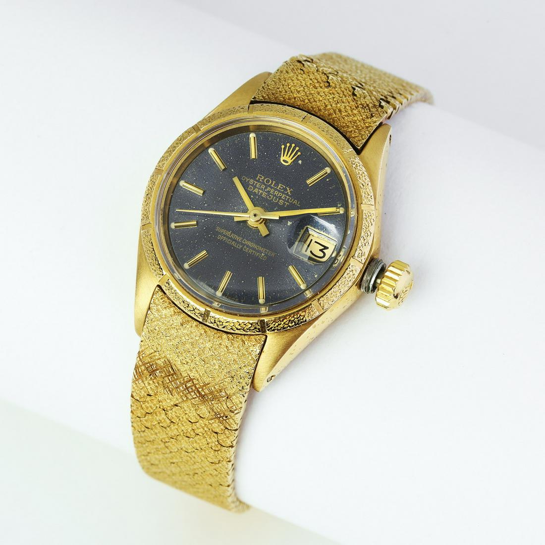 Ladies 18k Rolex Oyster Perpetual Datejust Florentine (1 of 3)