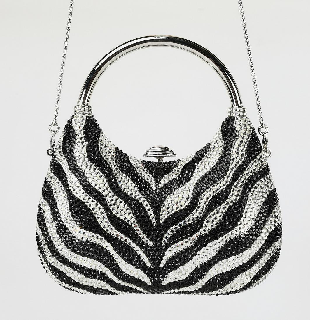 Authentic Judith Leiber crystal zebra evening bag (1 of 5)