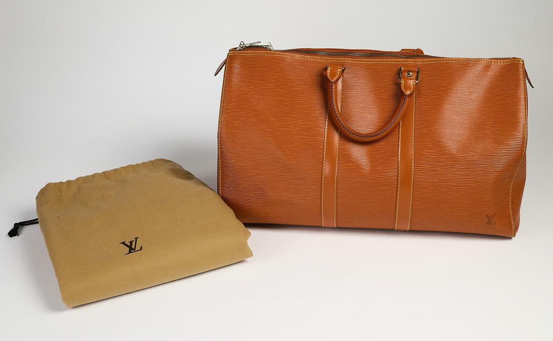 Authentic Louis Vuitton Brown Epi Leather Keepall 45 (1 of 7)