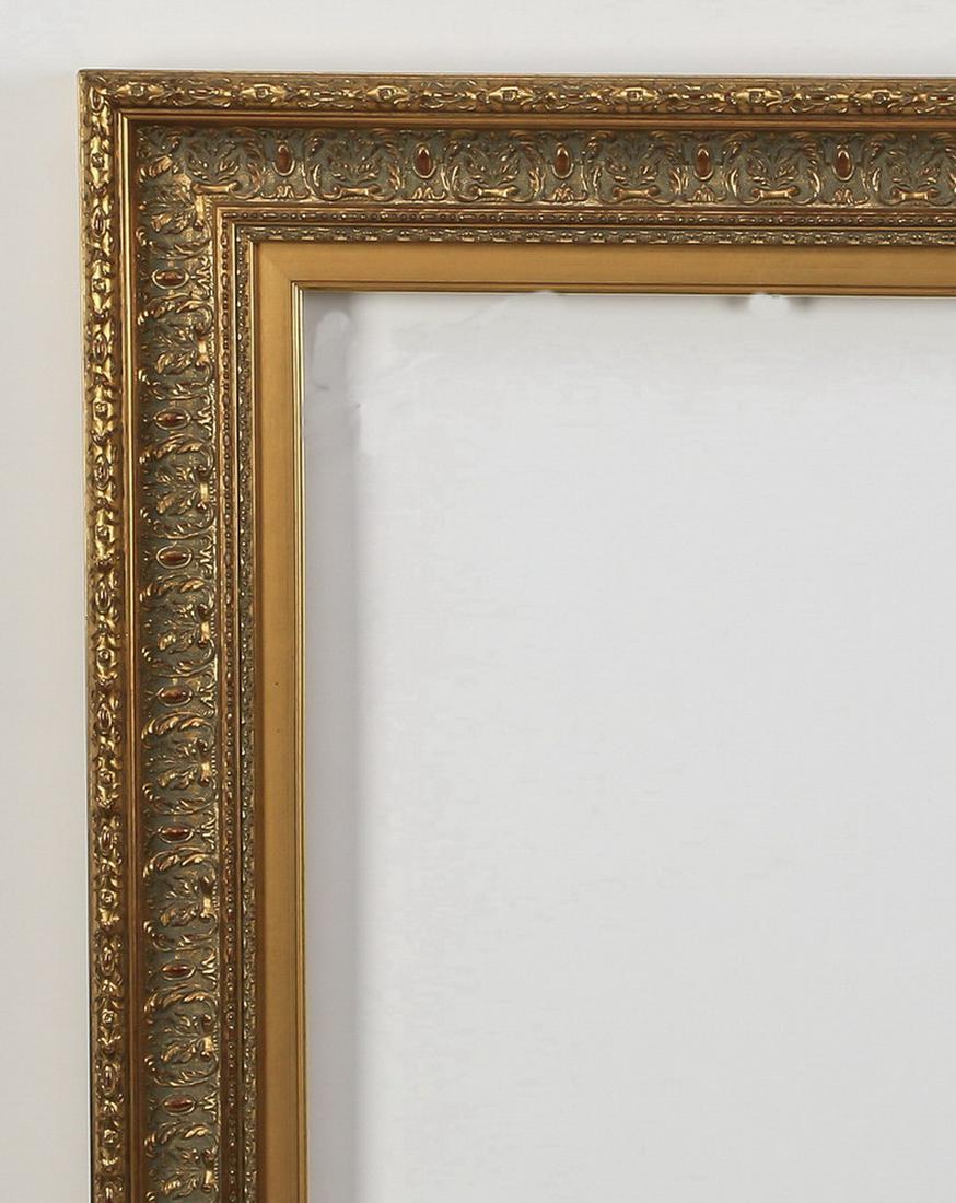 Carved gilt wood frame, 46" x 33.25" (1 of 2)