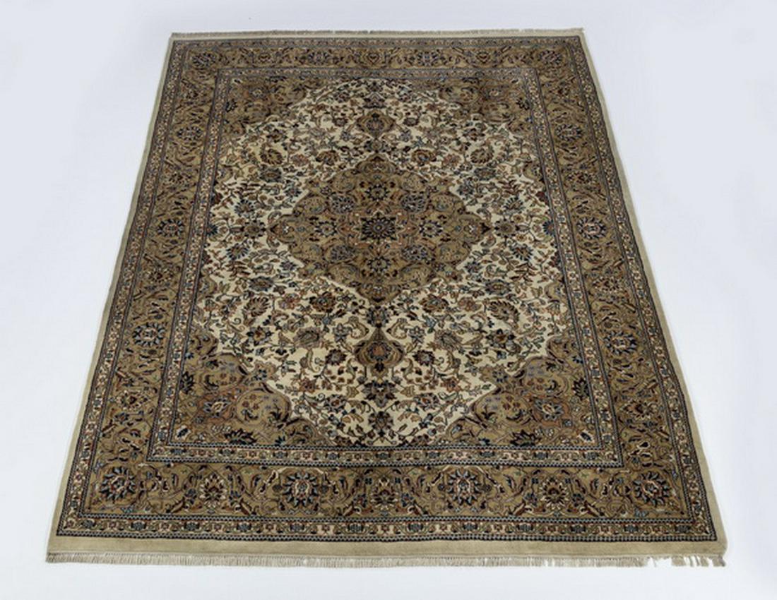 Indo-Tabriz hand knotted wool carpet, 9 x 12 (1 of 4)