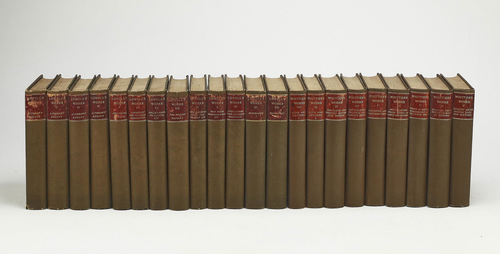 (22) 19th and 20th c. works by Lowell and Whittier (1 of 1)