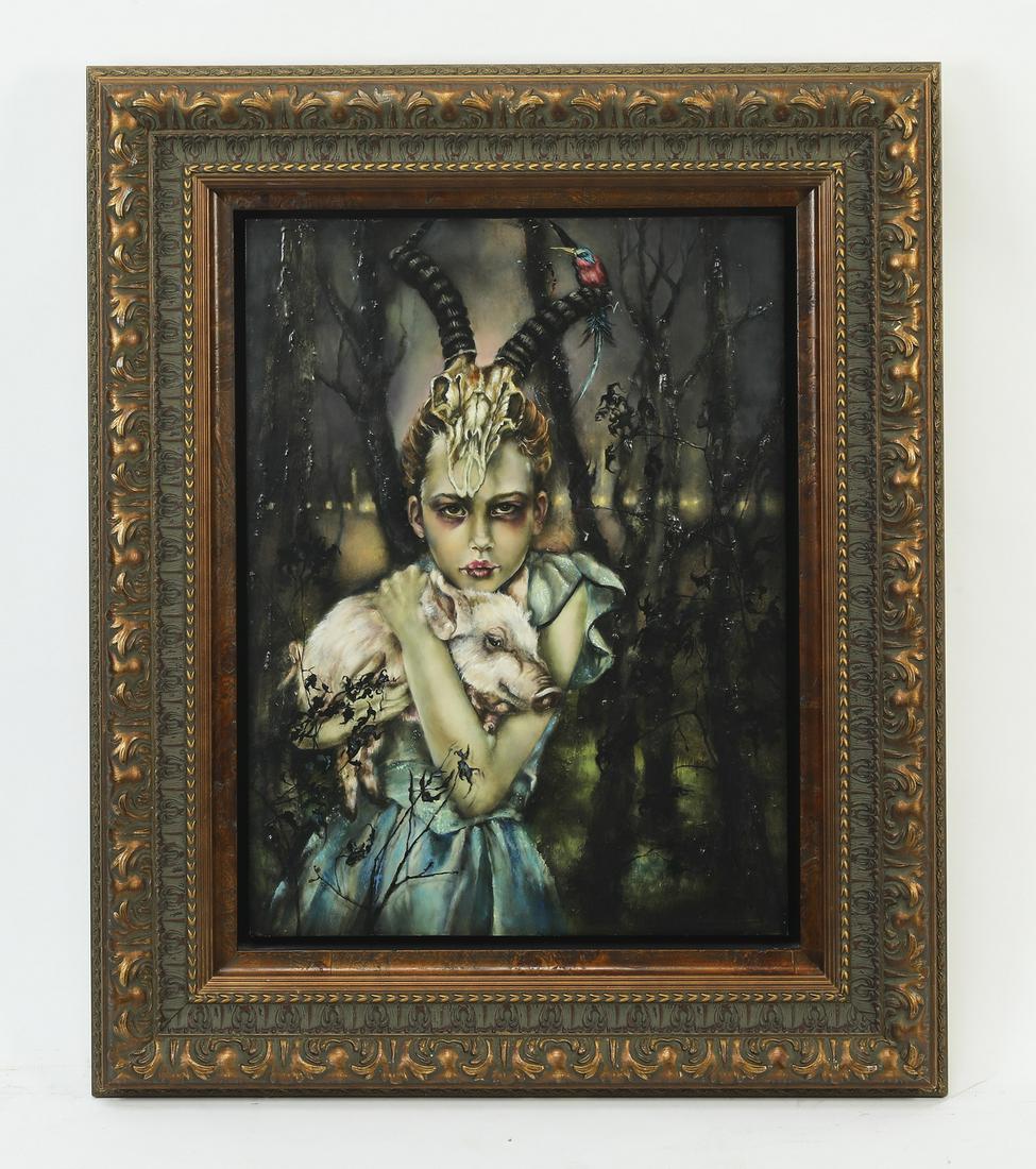 C. Dawn Davis O/b portrait of a young girl (1 of 7)