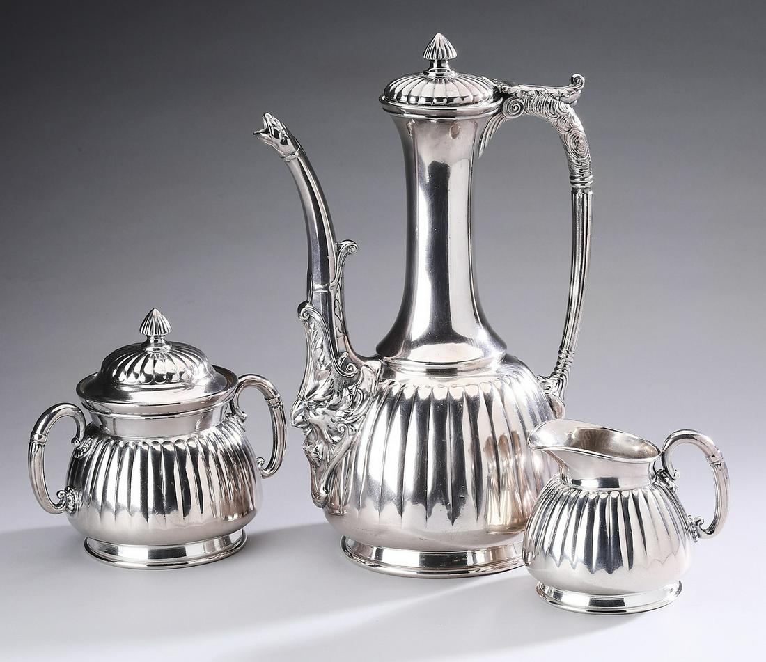 19th c Reed & Barton silverplate hot beverage service (1 of 5)
