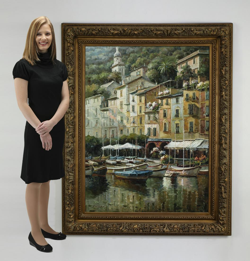 Contemporary O/c view of the Amalfi cost, signed (1 of 6)