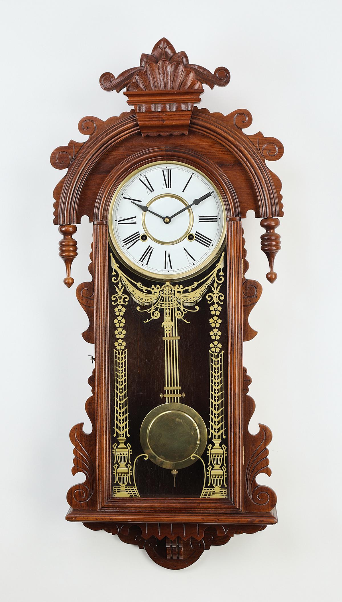 Early 20th c. American regulator clock (1 of 5)