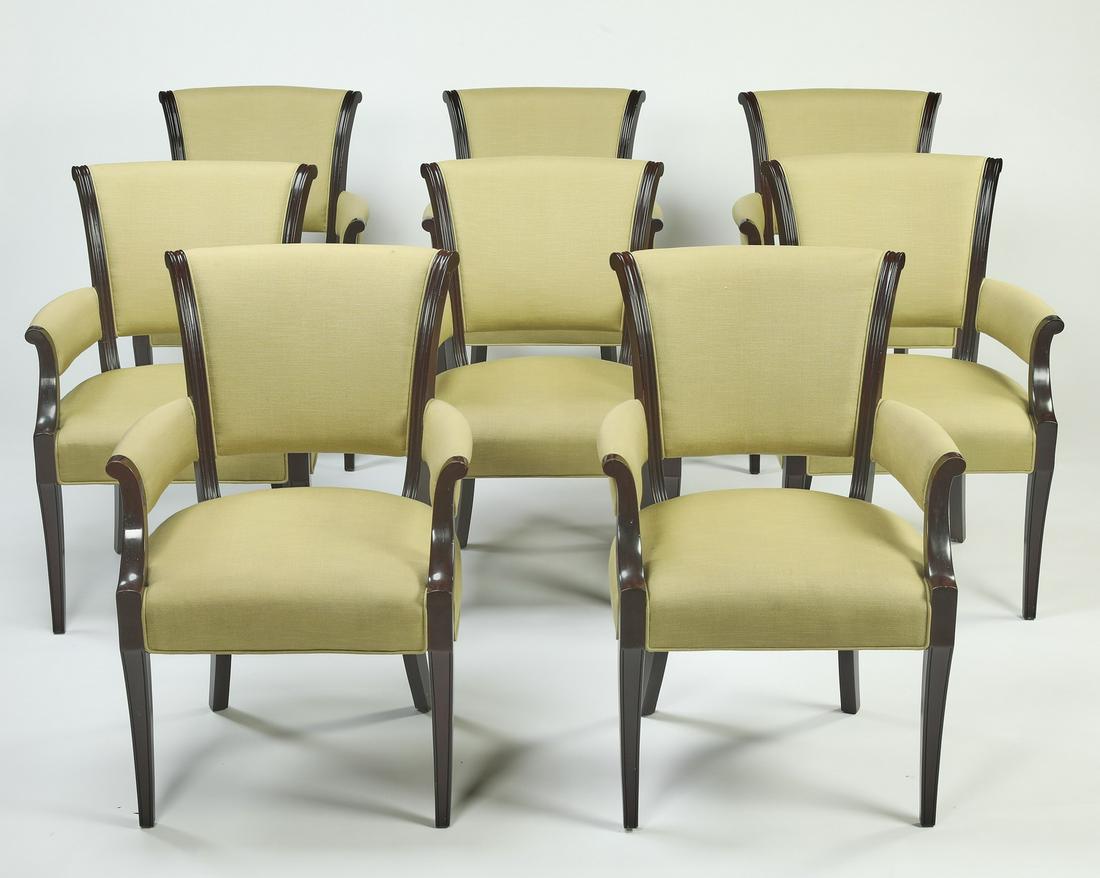 Set of (8) Barbara Barry for Baker armchairs (1 of 3)