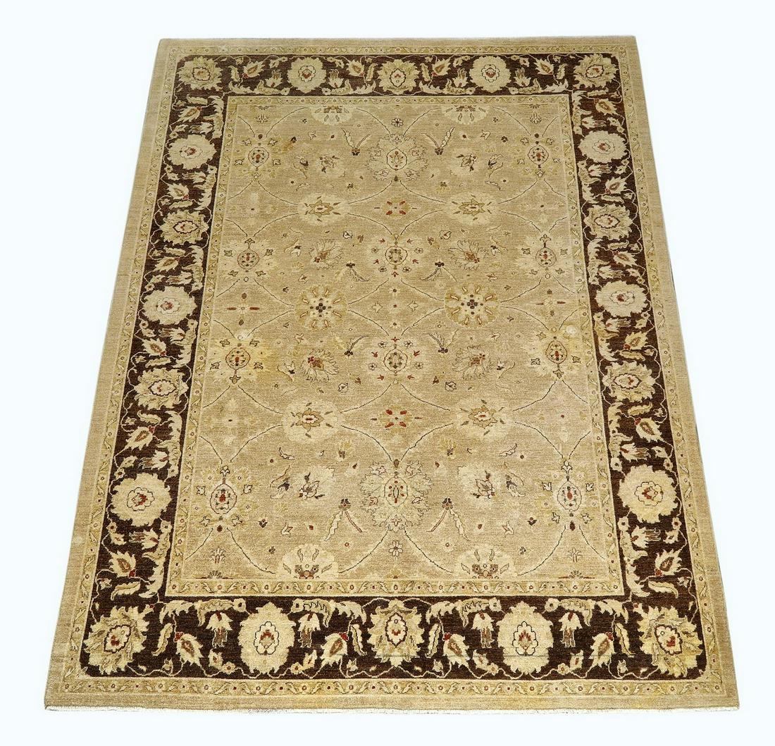 Hand knotted wool Indo-Oushak carpet, 12 x 9 (1 of 4)