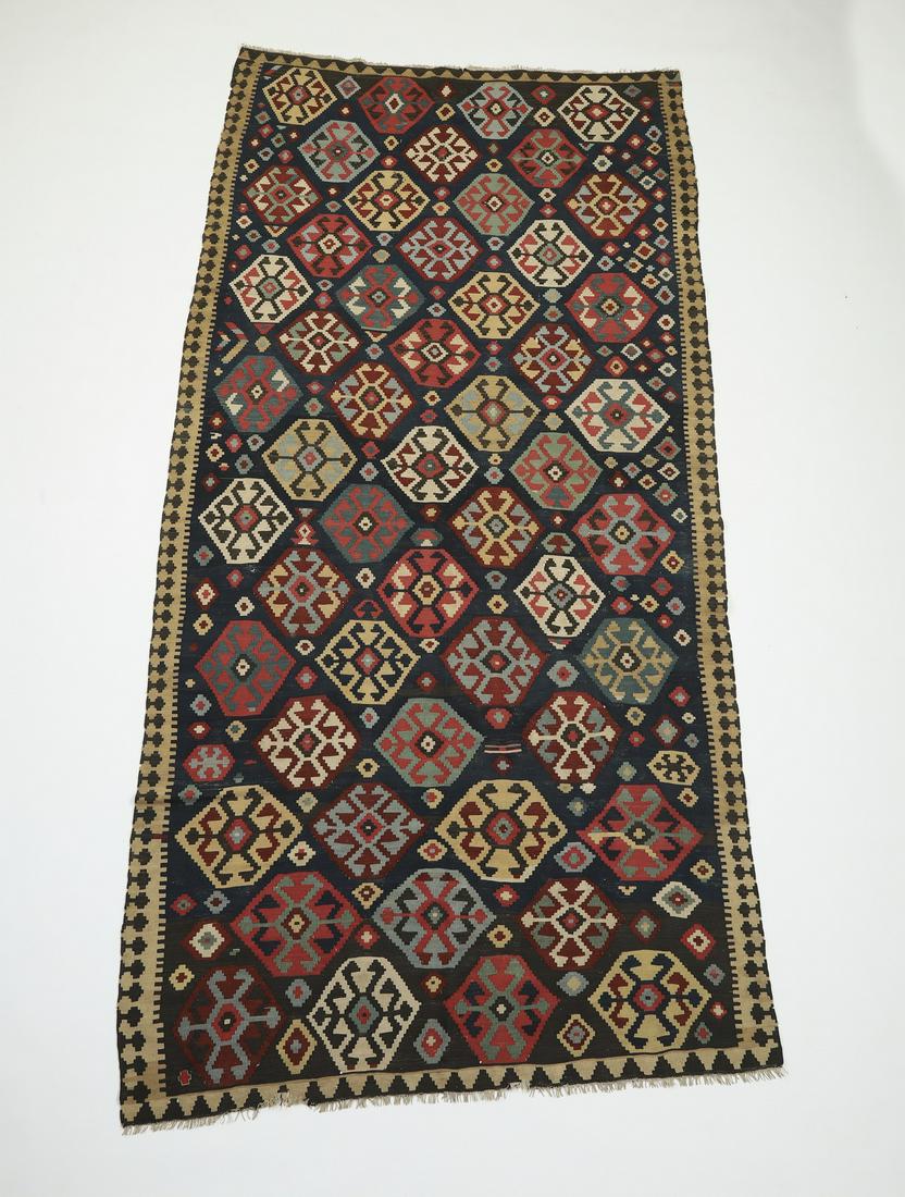 Hand woven wool Turkish kilim, 12 x 7 (1 of 5)