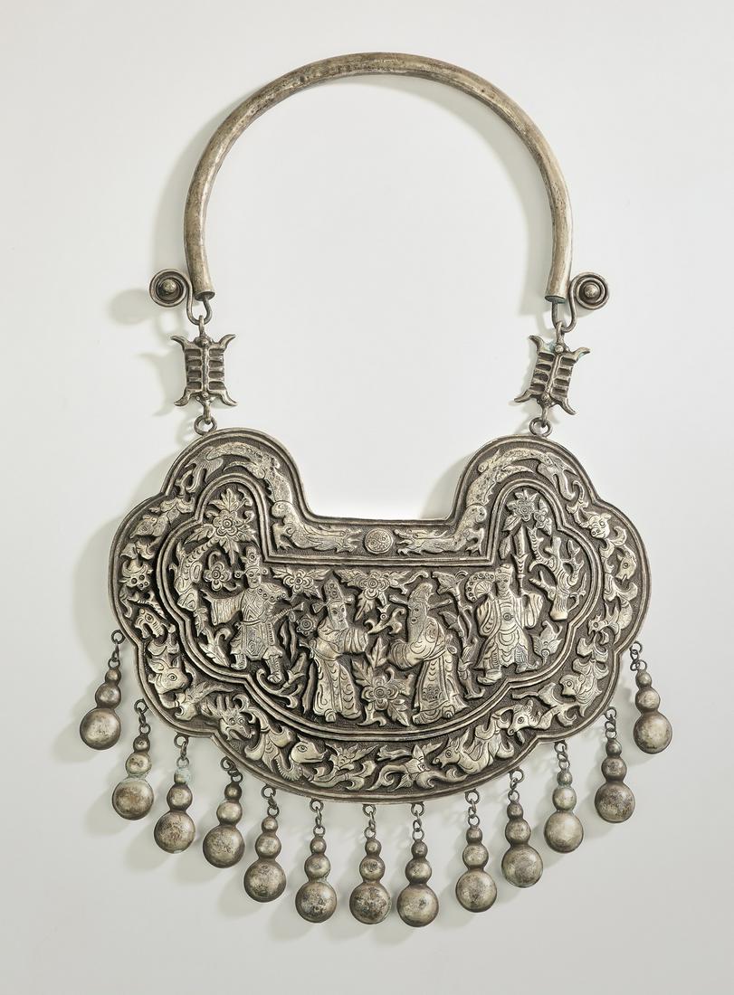 Miao oversized festival necklace, 20"h (1 of 6)