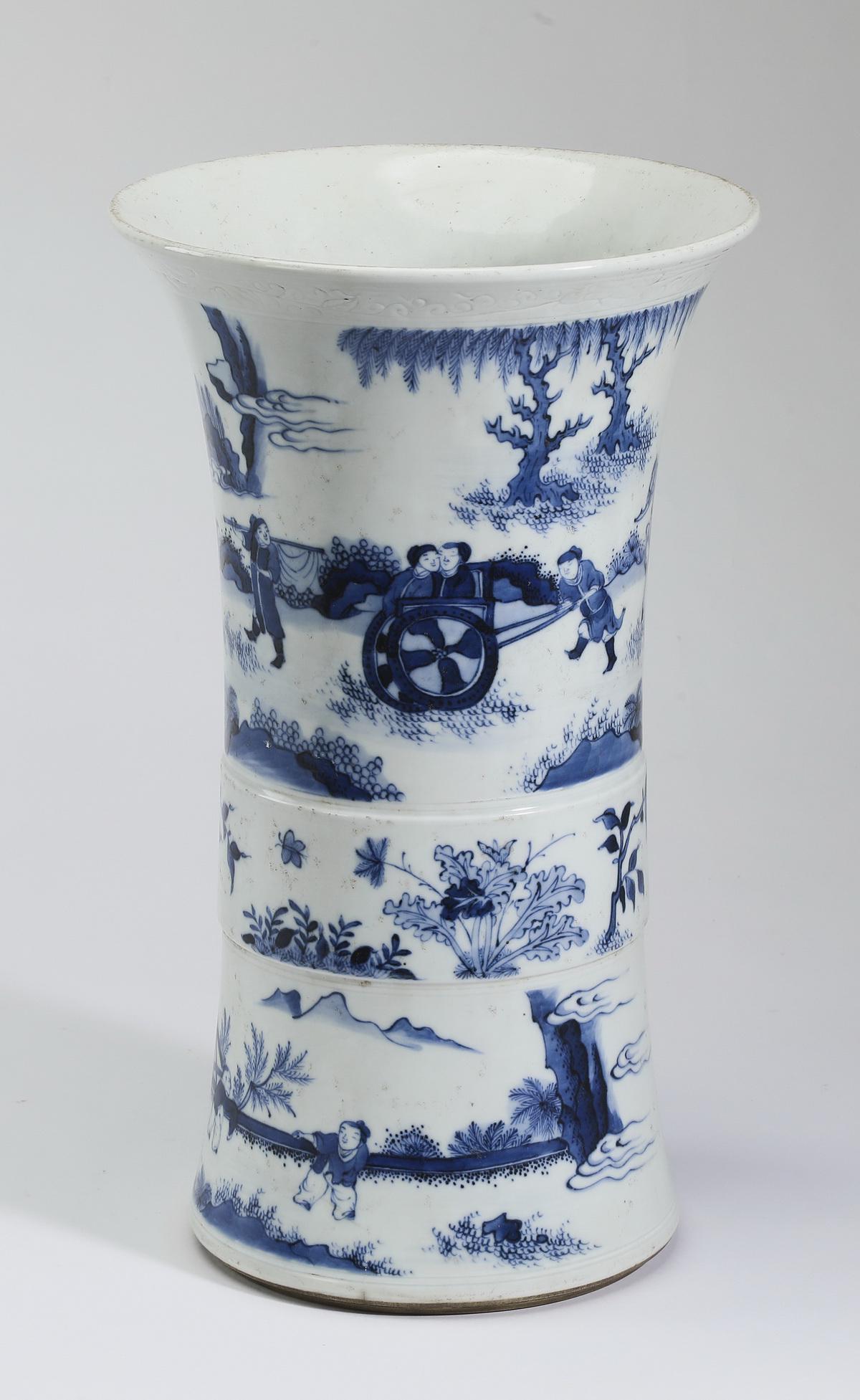 Chinese Gu vase with children and outdoor pursuits (1 of 6)